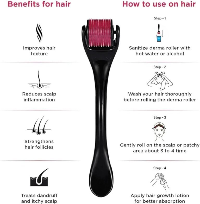 Derma Rolling For Hair Growth: Step-By-Step Guide For Beginners