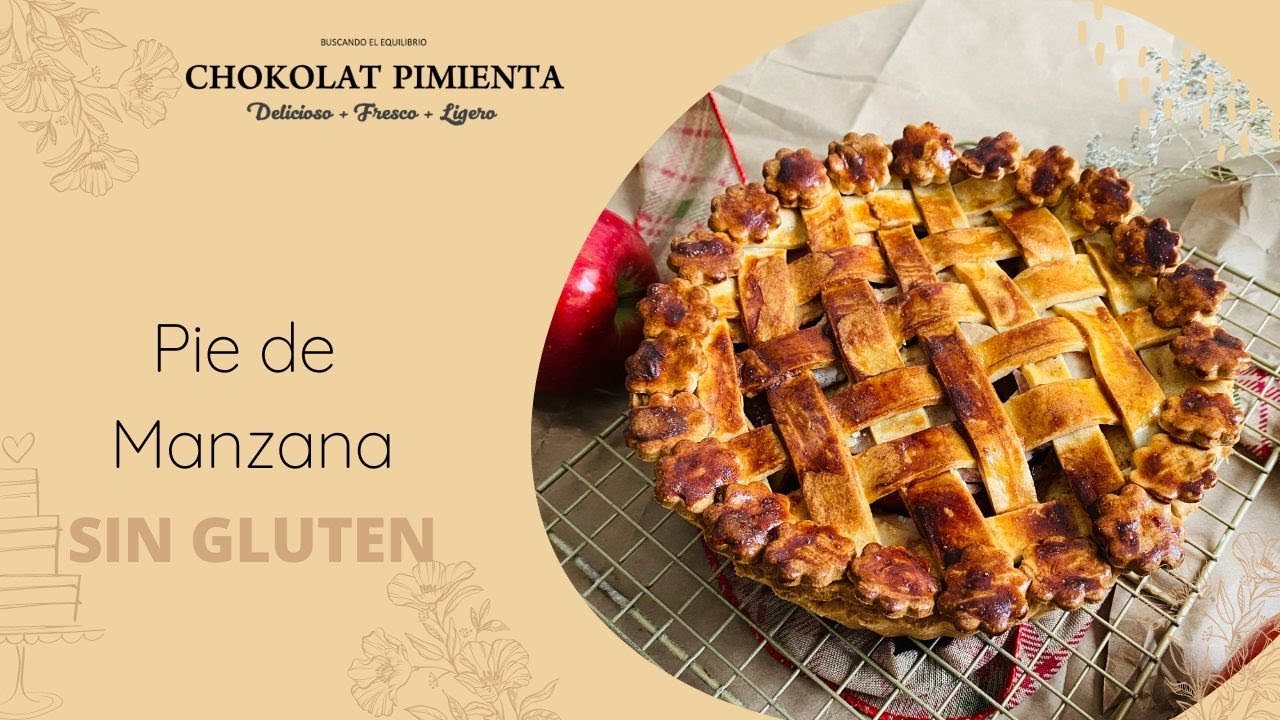 Saludable pie de manzana rubio (sin azúcar, bajo en grasa, sin gluten, vegetariano)